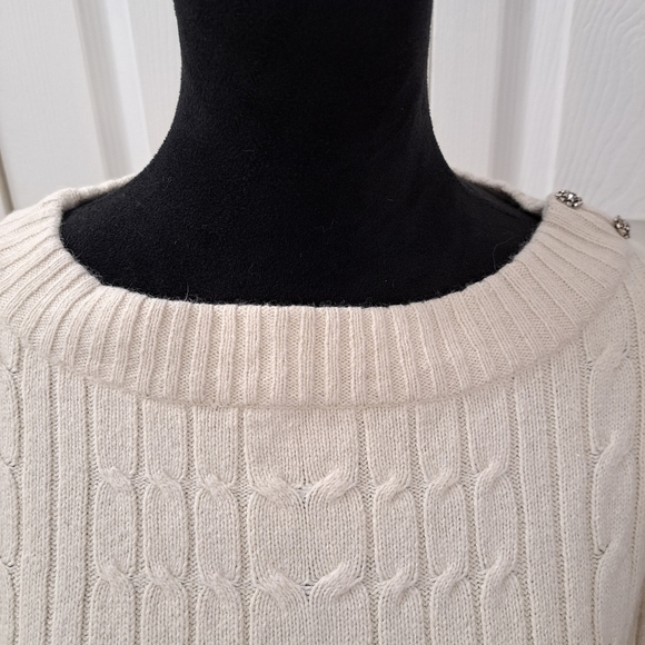 Karen Scott Silk/Rabbit Hair Pullover Sweater   Size L - Picture 2 of 13